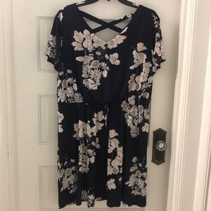 NAVY FLORAL DRESS